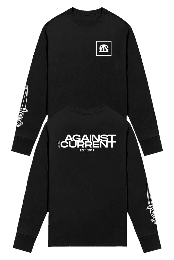 Long Sleeve Logo Tee (Black)